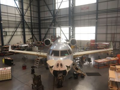 Gama Aviation starts first 96 month check at Bournemouth International