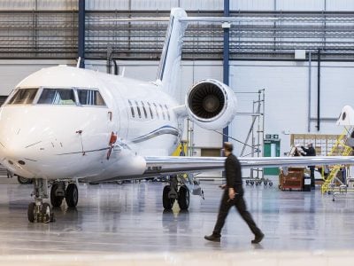 Bombardier Challenger Bournemouth Hangar