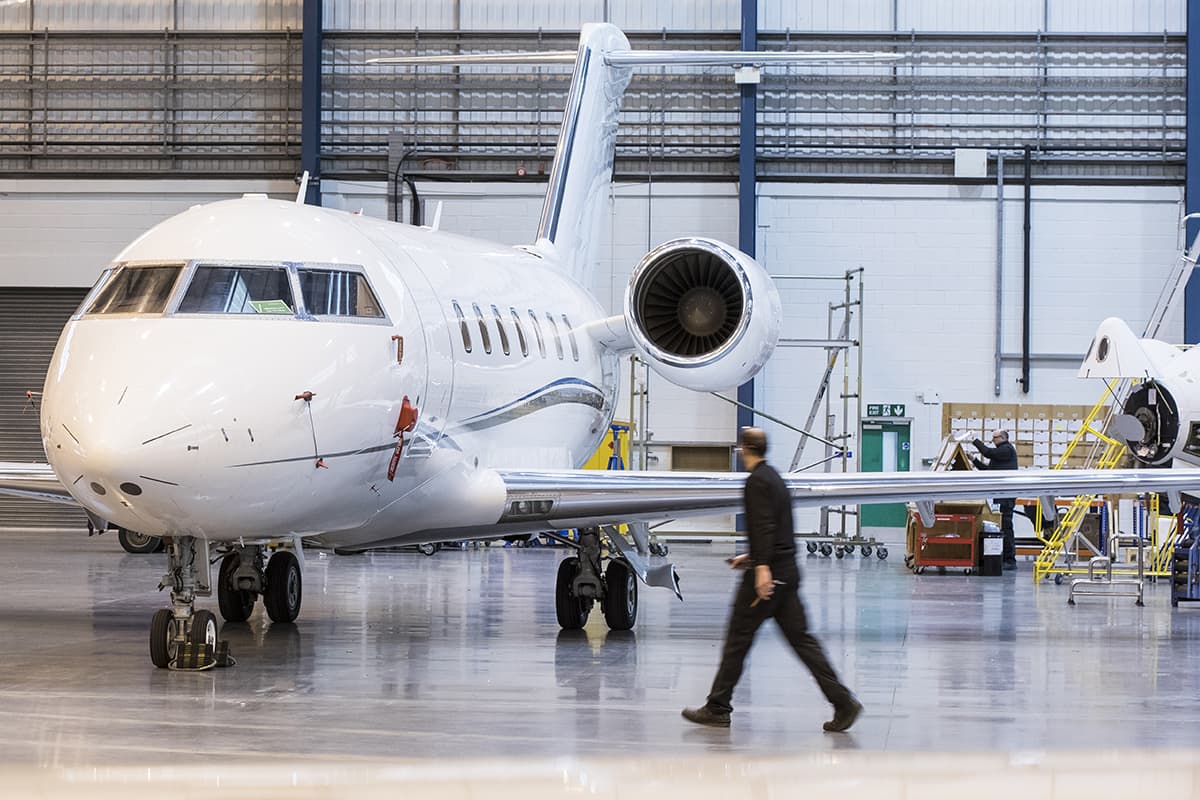 Bombardier Challenger Bournemouth Hangar