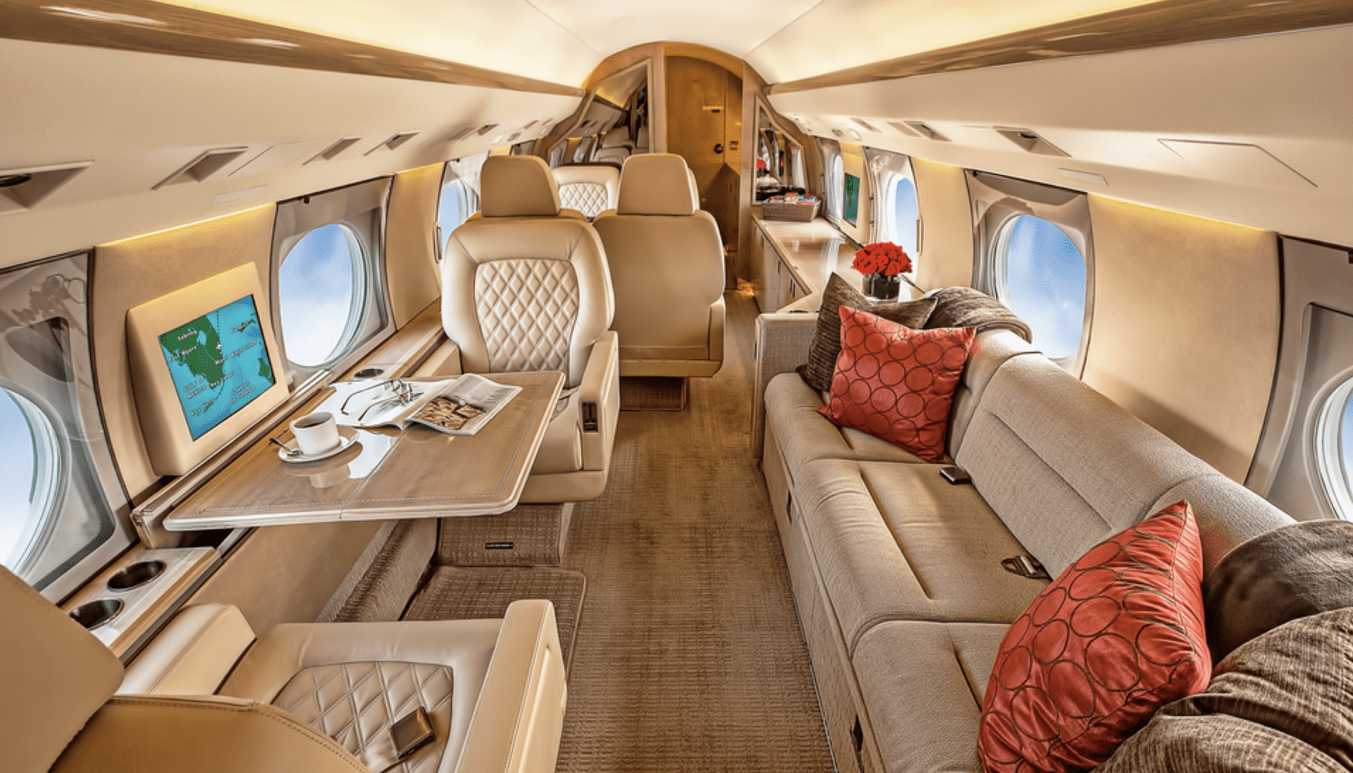 Interior refurbishing 9 Gama Aviation