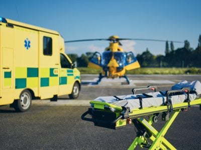 Bournemouth Air Festival STEM Air Ambulance marquee