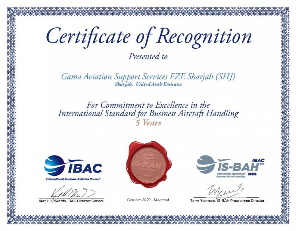 ISBAH Certificate