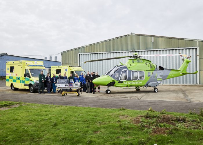 England’s first rotary-wing neonatal incubator installation