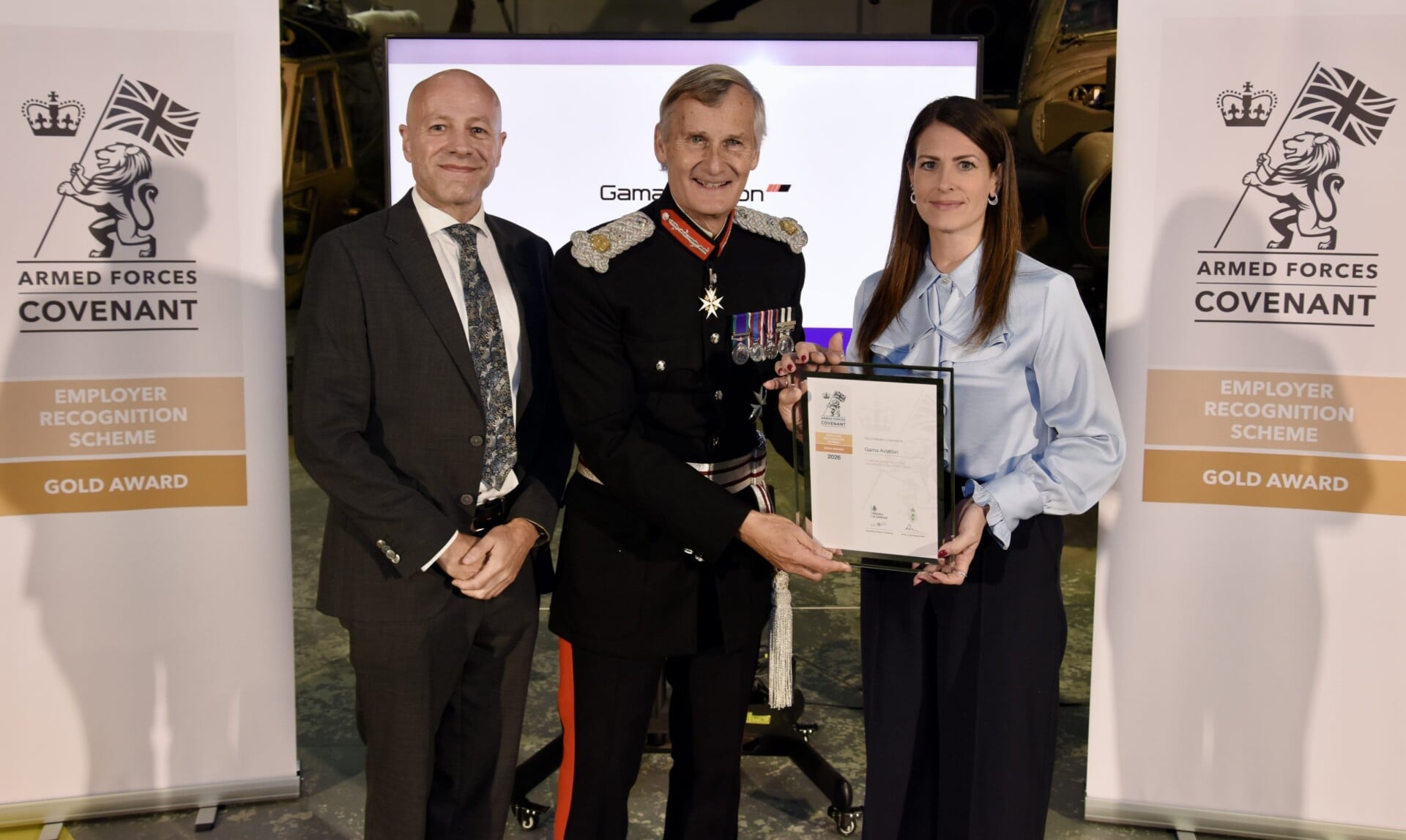 Gold recognition for helping military talent build a future in aviation 3